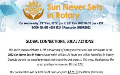 Sun Never  Sets in Rotary!